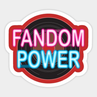 Fandom Power (50s  Throwback) Sticker